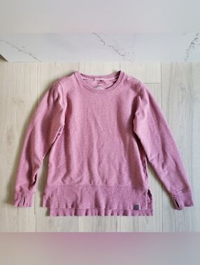 L.L. Bean Women's Scoop-Neck Layered Hem Sweater - Dusty Rose